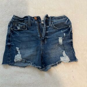 Distressed Denim Women Shorts